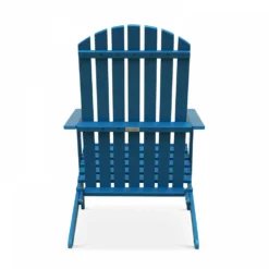 Lot De 2 Fauteuils Pliant En Bois D'eucalyptus Bleu Pacific -Pas Cher Jardinoa Magasin 05465b55b0960390