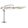 Parasol Déporté Carré 3x3m Aluminium écru