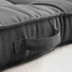 Coussin De Sol Ou D'assise Matelassé Anthracite 120 X 80 X 12cm -Pas Cher Jardinoa Magasin 0d50b6eb687a6e47