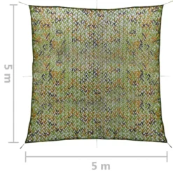 VIDAXL Filet De Camouflage Avec Sac De Rangement 5x5 M Vert -Pas Cher Jardinoa Magasin 11900327ca54f88c