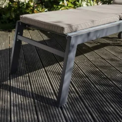 Coussin Bain De Soleil 186 X 53 X 5 Cm Taupe -Pas Cher Jardinoa Magasin 181eba8a9d3d01a3