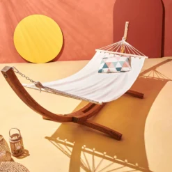 Hamac Sur Pied En Bois Blanc 11 Hamac Sur Pied En Bois Blanc -Pas Cher Jardinoa Magasin 18d81285b9f0185e