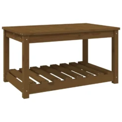 VIDAXL Table De Jardin Marron Miel 82,5x50,5x45 Cm Bois Massif De Pin -Pas Cher Jardinoa Magasin 2d9b112910cf593b