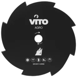 Lame De Coupe Débroussailleuse 255mm 8 Dents Alesage 25.4 Universelle