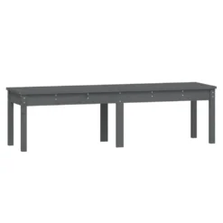 VIDAXL Banc De Jardin à 2 Places Gris 159,5x44x45cm Bois Massif De Pin