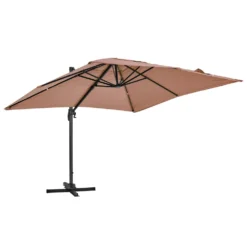 Parasol Déporté 3x3m Et 4 Dalles à Remplir Aluminium Taupe -Pas Cher Jardinoa Magasin 409a6402ff7af9bd