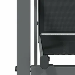 VIDAXL Chaises De Jardin Lot De 4 Noir 55x61,5x90cm Textilène Et Acier -Pas Cher Jardinoa Magasin 49e15cc7e672ee88