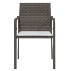 VIDAXL Chaises De Jardin Et Coussins Lot De 2 Marron 56x59x84 Cm Rotin -Pas Cher Jardinoa Magasin 515a73226bb5a7d1