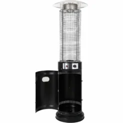 Parasol Chauffant Gaz "flamma" 11 Kw - Noir -Pas Cher Jardinoa Magasin 56b18ef621778345