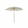 Parasol Droit Poema En Bambou Contreplaqué Et Tissu Beige Clair