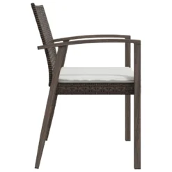 VIDAXL Chaises De Jardin Coussins Lot De 6 Marron 56,5x57x83 Cm Rotin -Pas Cher Jardinoa Magasin 5a517e090146ad6b