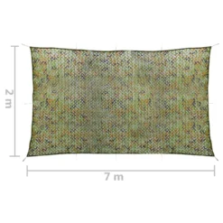 VIDAXL Filet De Camouflage Avec Sac De Rangement 2x7 M Vert -Pas Cher Jardinoa Magasin 613fb692f270341c
