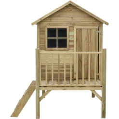 Maisonnette En Bois Avec Toboggan "tomek" -Pas Cher Jardinoa Magasin 623844ffb1d5d7.09571156