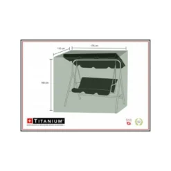 Housse De Protection Pour Balancelle 175 X 115 X 158 Cm - Noir