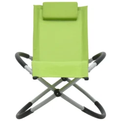 VIDAXL Chaise Longue Pour Enfants Acier Vert -Pas Cher Jardinoa Magasin 627a6e950c9685.43285631