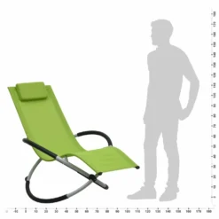 VIDAXL Chaise Longue Pour Enfants Acier Vert -Pas Cher Jardinoa Magasin 627a6e951c2833.34893167