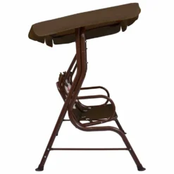 VIDAXL Balancelle Pour Enfants Marron 115x75x110 Cm Tissu 9 VIDAXL Balancelle Pour Enfants Marron 115x75x110 Cm Tissu -Pas Cher Jardinoa Magasin 6310a24c239d19.77515672