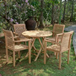 Fauteuil Fixe Empilable En Teck Ecograde Samoa -Pas Cher Jardinoa Magasin 631ae0f4a046f9.89726999