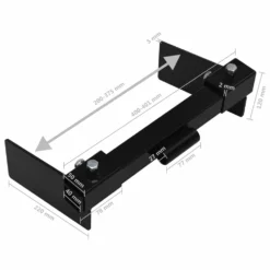 VIDAXL Adaptateur De Chasse-neige Pour Tondeuse à Gazon Noir -Pas Cher Jardinoa Magasin 63472e591e67d1.63232480