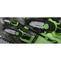 Pack Tronçonneuse électrique Avec Manche Télescopique+ Rootslayer à Main-noir -Pas Cher Jardinoa Magasin 634855f4d1e510.69748809