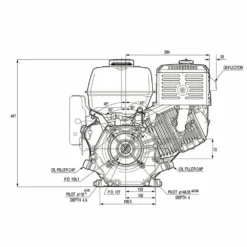 Moteur Honda Gx390 13 Cv Avec Sortie Horizontale 389 Cm3 Qhb1 -Pas Cher Jardinoa Magasin 63503eceace644.35247293