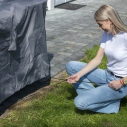 Madison Housse De Meubles D'extérieur 180 X 190 X 85 Cm Gris -Pas Cher Jardinoa Magasin 6364b90dc02fc0.33589067