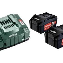 Metabo Pack énergie 18 V Pack 2 Batteries 5,2 Ah Li-power + Chargeur Rapide - Asc 145