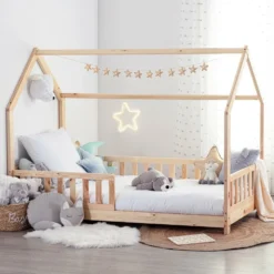 ATMOSPHERA Lit Cabane En Bois Pour Enfant Bosco De 90 X 190 Cm 5 ATMOSPHERA Lit Cabane En Bois Pour Enfant Bosco De 90 X 190 Cm -Pas Cher Jardinoa Magasin 6378fda902d5b6.61314233