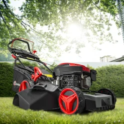 Tondeuse Thermique Autotractée 144.3cc - 46cm Avec Démarrage électrique -mulchin -Pas Cher Jardinoa Magasin 63c13674ceff40.04494612