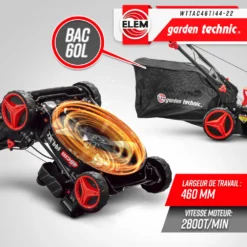 Tondeuse Thermique Autotractée 144.3cc - Largeur De Coupe 46cm - Elem Garden -Pas Cher Jardinoa Magasin 63c1367d6eb876.50155183