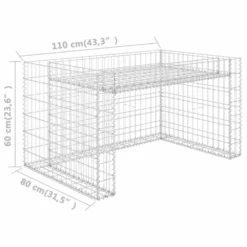 VIDAXL Garage Tondeuse à Gazon Lit Surélevé 110x80x60 Cm Fil En Acier -Pas Cher Jardinoa Magasin 63d3812d7bff30.30582548