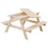 Table Enfant Pour Le Jardin - Table Et Chaise Enfant Avec Boite De Rangement -90x90xh50 Cm - M010-1