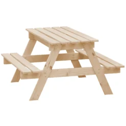 Table Enfant Pour Le Jardin - Table Et Chaise Enfant Avec Boite De Rangement -90x90xh50 Cm - M010-1 -Pas Cher Jardinoa Magasin 63eb3fd050ae00.23083478
