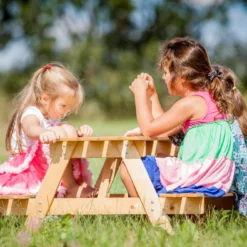 Table Enfant En Bois – Table Et Chaise Enfant - 90x90xh50 Cm - M018-1 -Pas Cher Jardinoa Magasin 63eb3fd1adefc5.06128852