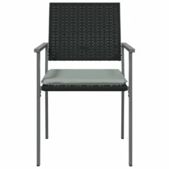 VIDAXL Chaises De Jardin Et Coussins Lot De 2 Noir 54x62,5x89 Cm Rotin -Pas Cher Jardinoa Magasin 63fc188703df72a9