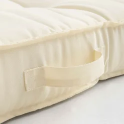 Coussin De Sol Ou D'assise Matelassé Polyester écru 120 X 80 X 12cm -Pas Cher Jardinoa Magasin 6415c6be3ff350fa