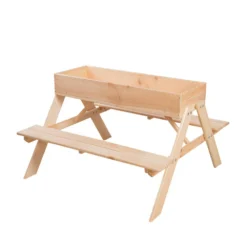 ESSCHERT DESIGN Table Pique Nique Enfant Bac à Sable -Pas Cher Jardinoa Magasin 641efef1ae4167.71575975