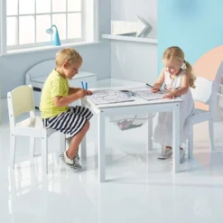 Worlds Apart Ensemble De Table Et Chaises 3 Pcs Blanc -Pas Cher Jardinoa Magasin 641f112fc0a3e1.59363597