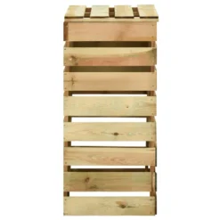 VIDAXL Composteur De Jardin à Lattes 3 Pcs 80x50x100 Cm Pin Imprégné -Pas Cher Jardinoa Magasin 6422e3ad6ca167.26646011