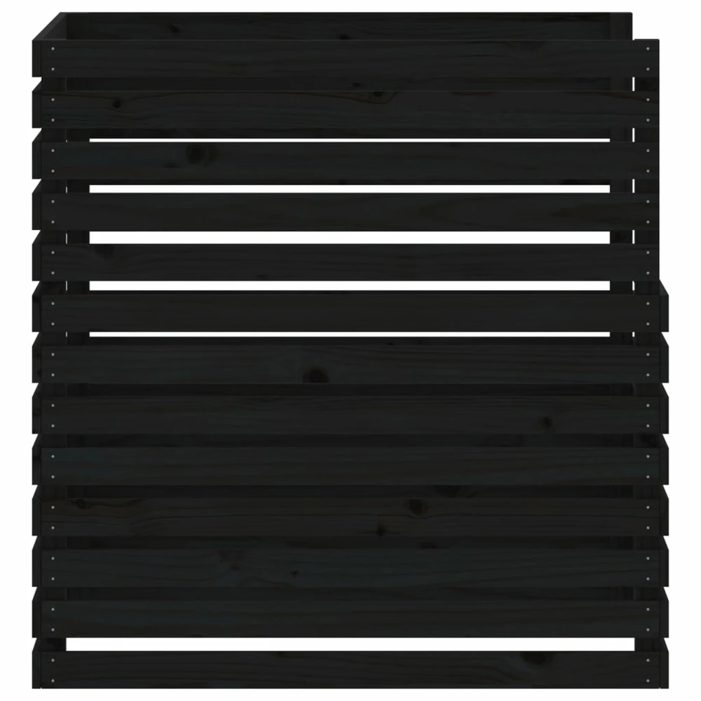 VIDAXL Composteur Noir 100x100x102 Cm Bois Massif De Pin 6 VIDAXL Composteur Noir 100x100x102 Cm Bois Massif De Pin – Image 6