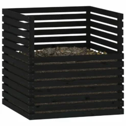 VIDAXL Composteur Noir 100x100x102 Cm Bois Massif De Pin 10 VIDAXL Composteur Noir 100x100x102 Cm Bois Massif De Pin -Pas Cher Jardinoa Magasin 6422e3c79e05a4.99177586
