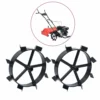 VIDAXL Roues Métalliques Pour Cultivateur à Essence 6,5 Ch 2 Pcs