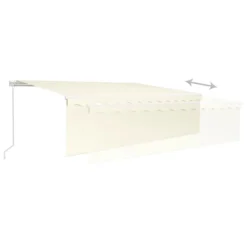 VIDAXL Auvent Rétractable Manuel Avec Store 5x3 M Crème 10 VIDAXL Auvent Rétractable Manuel Avec Store 5x3 M Crème -Pas Cher Jardinoa Magasin 6426dd8461f1e9.31406199