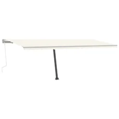 VIDAXL Auvent Manuel Rétractable Avec Led 600x350 Cm Crème -Pas Cher Jardinoa Magasin 6426ddb3a7e616.69175271