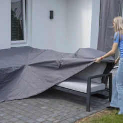 Madison Housse De Meubles D'extérieur 270 X 210 X 90 Cm Droit Gris -Pas Cher Jardinoa Magasin 643014019f9fe7.26454081