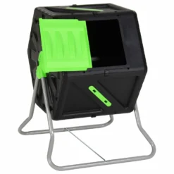 VIDAXL Composteur à Tambour 60x58x74 Cm 105 L Polypropylène -Pas Cher Jardinoa Magasin 643028ec38a0b3.27823891