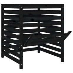 VIDAXL Composteur Noir 82,5x82,5x99,5 Cm Bois Massif De Pin -Pas Cher Jardinoa Magasin 64302913ddbbd7.16689540