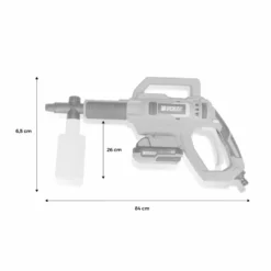 Voltr – Nettoyeur Haute Pression 25 Bars à Batterie 20v – Kit Complet D’accessoires Brosse. Buse à Jet Variable. Réservoir -Pas Cher Jardinoa Magasin 6445ca2a638da6.43411291