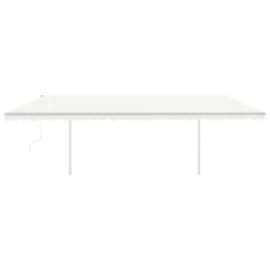 VIDAXL Auvent Automatique Capteur De Vent/led 6x3 M Crème -Pas Cher Jardinoa Magasin 64515c677d2001.87871255