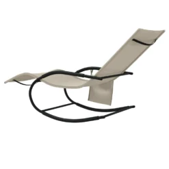VIDAXL Chaises Longues à Bascule 2 Pcs Crème Acier Et Textilène 12 VIDAXL Chaises Longues à Bascule 2 Pcs Crème Acier Et Textilène -Pas Cher Jardinoa Magasin 64535012d8cd06.67150932